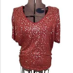 Studio Y top, size XL, Rust